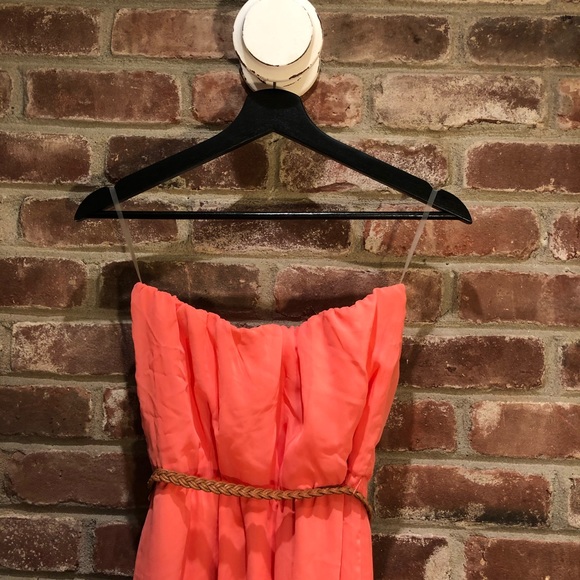 NWT Strapless Maxi Dress w Belt - Picture 4 of 5